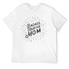 Mother's Day Badass Creative Mom WOmen's Triblend T-shirt Crewneck Sports T-shirts Novelty Fitness Funny Eur Size