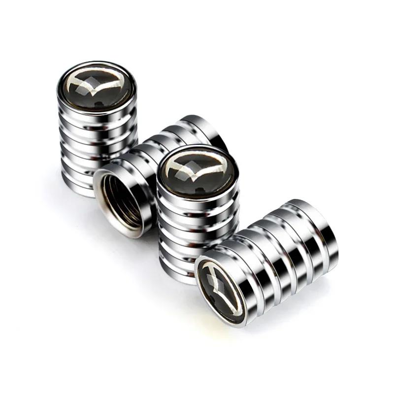 

2025 Hot For Mazda Emblem 4 5 Axela Protege CX7 MX5 RX7 2 3 5 6 Atenza CX3 CX-5 CX-9 4pcs Auto Theftproof Valve Caps Tyre Rim St срібний