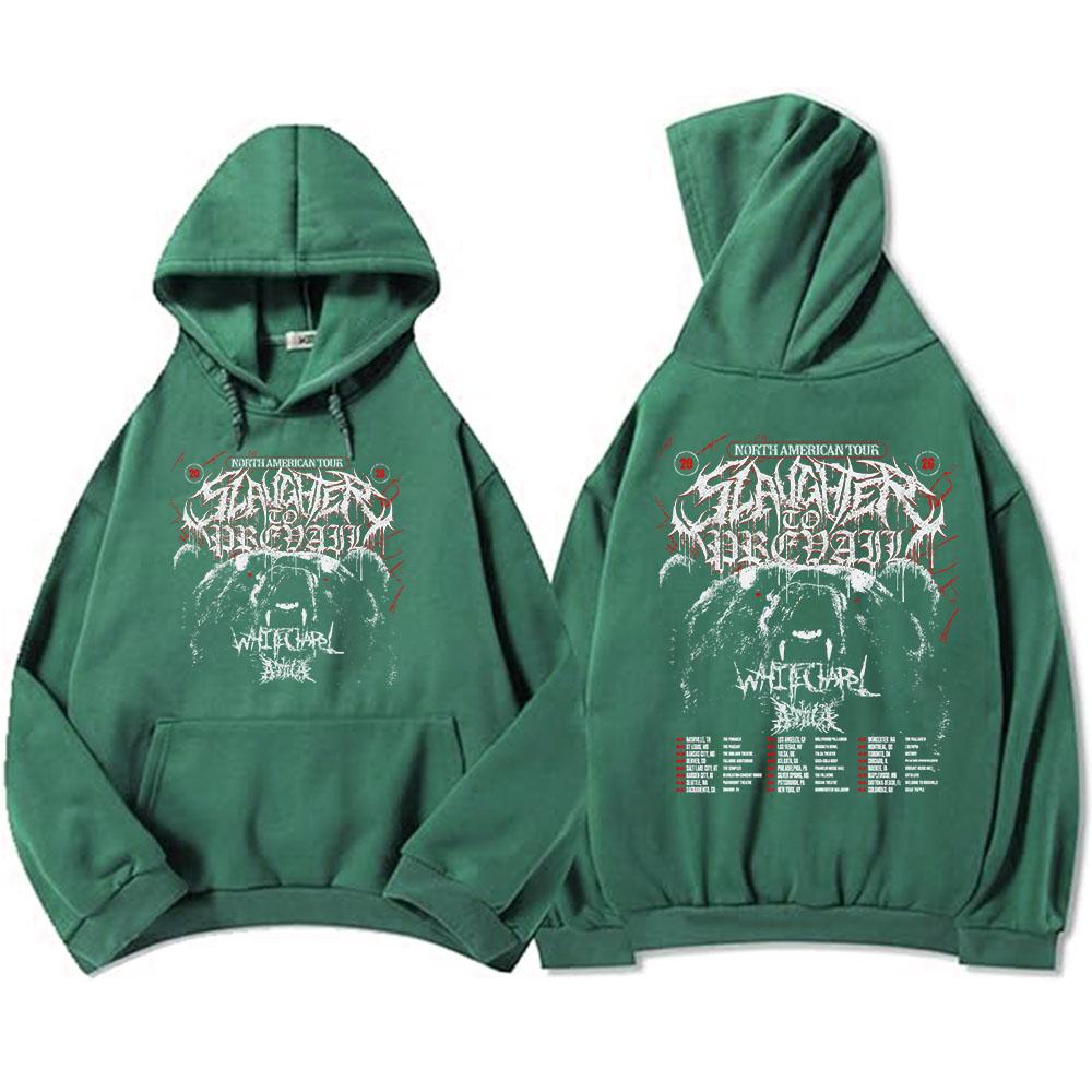Les Sweat-shirts Grizzly Winter Tour 2026 SLAUGHTER TO PREVAIL Band Graphic Sweatshirts Heavy Mental Streetwear Vêtements Unisexe