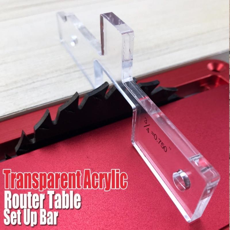 Precisions Acrylic Router Table Alignment Setup Bar Block Tool For Table Sawing And Shapers Accessories 10 Piece Set