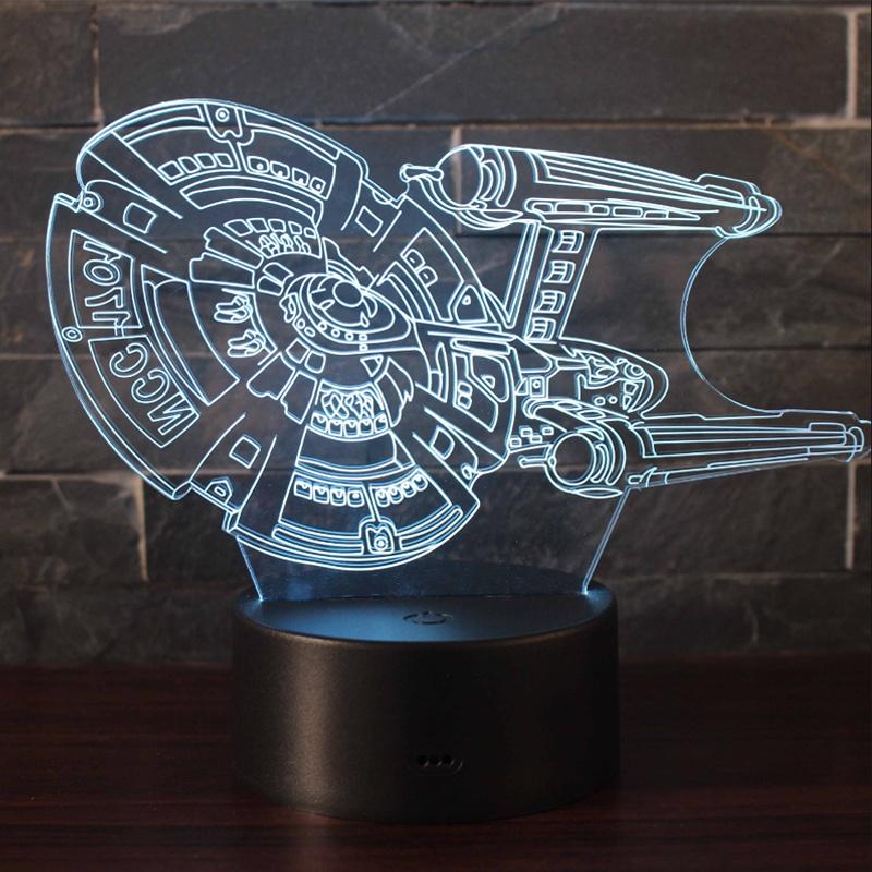 3d Illusion Star Wars Night Light Decor Lamp With Smart Touch The Perfect Home Decoration