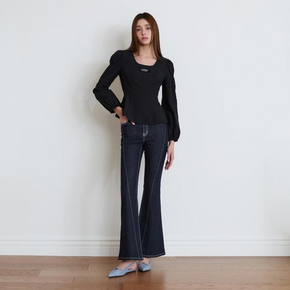 EGOIST Lace Span Denim Bootcut Pants Es2odp02 