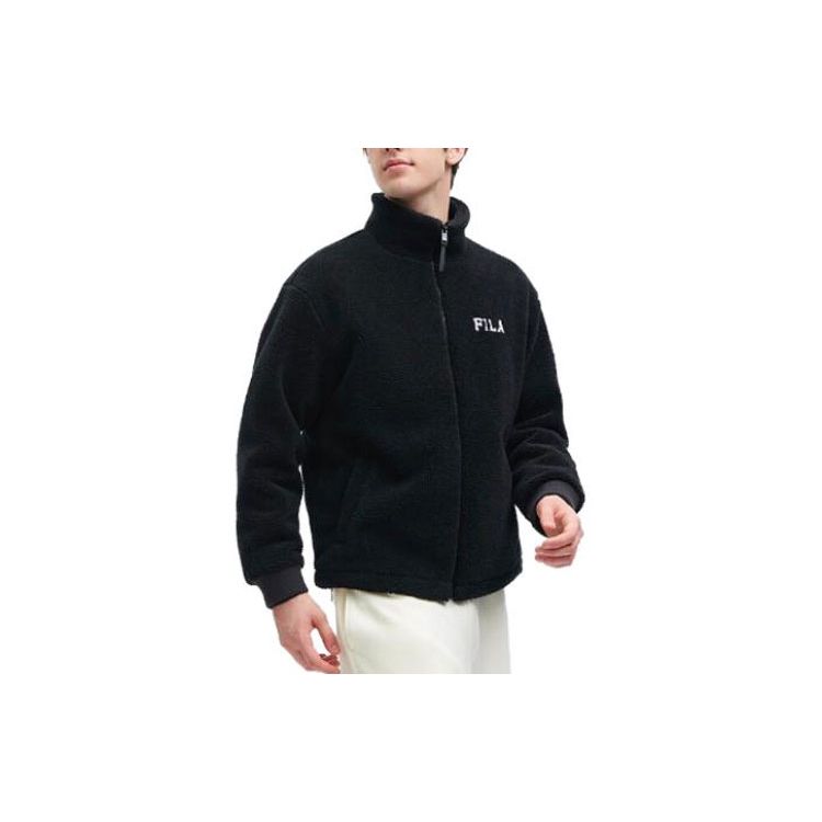 

FILA Fleece Jacket With Zipper And Lettering Unisex Jackets Black F11U349501FBK XXL