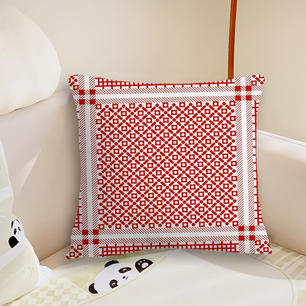 Keffiyeh Traditional Cushion Cover Pillow Case Plush Fabric Soft Double Sided Print Sofa Cushion Cover Throw Pillow Covers
