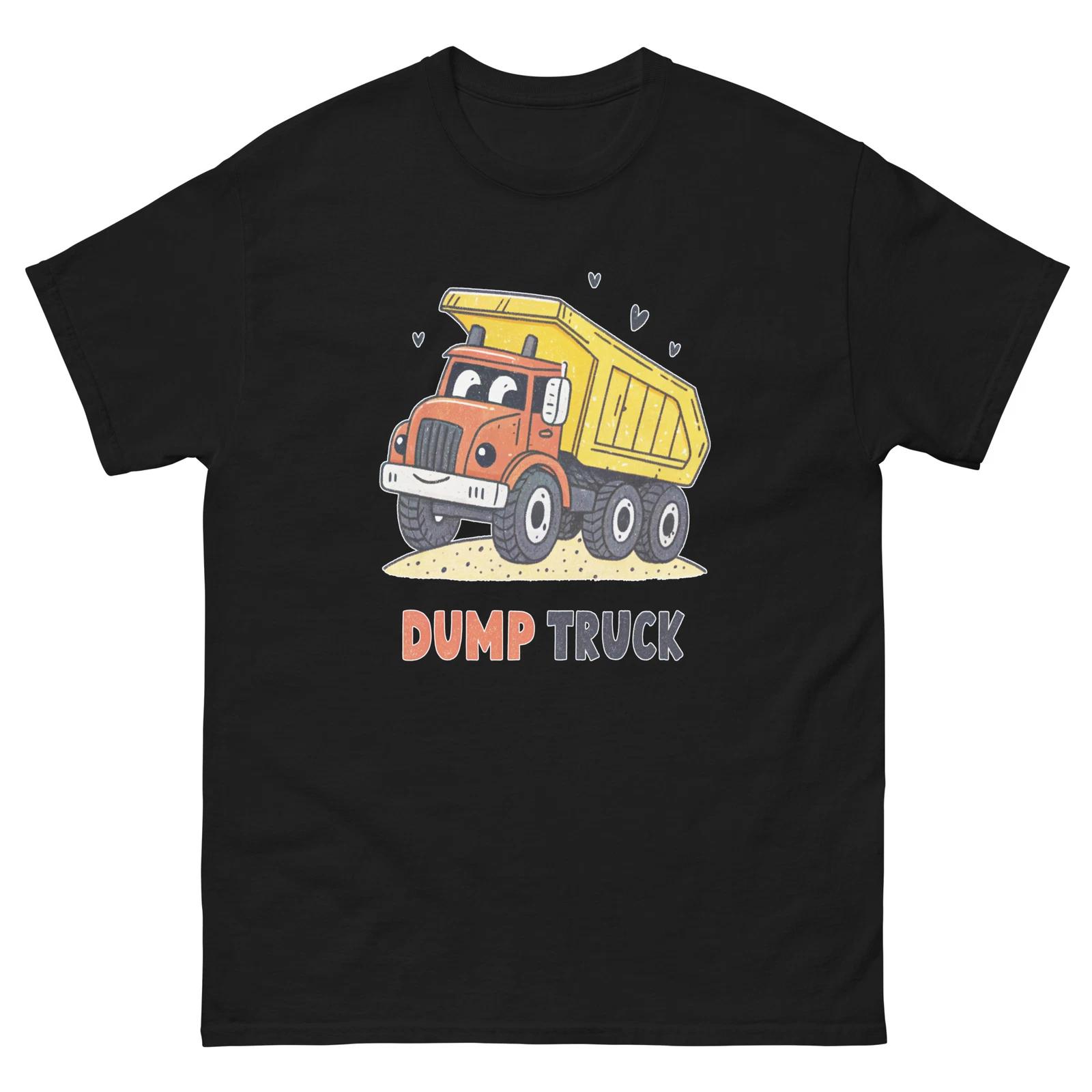 Dump Truck Transportation Vehicle Illustration T-Shirt 2XL