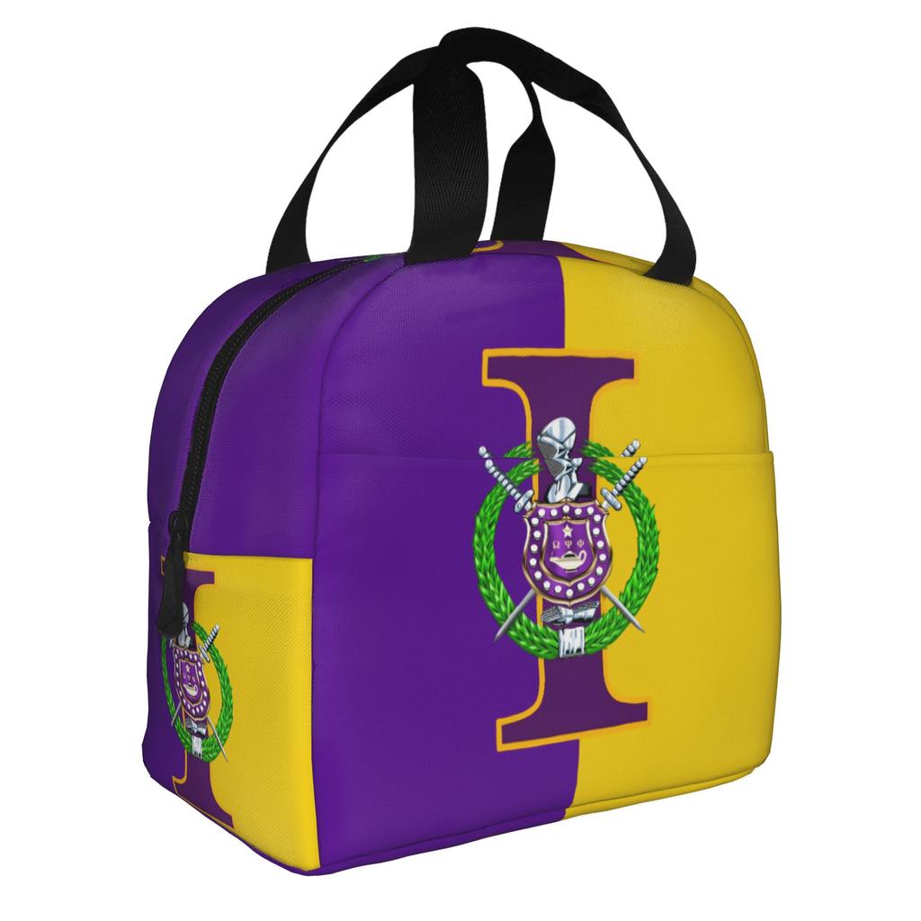 African American Psi Phi Fraternity Inc  Lunch Bag Women  Cooler Warm Insulated Lunch Boxes for School