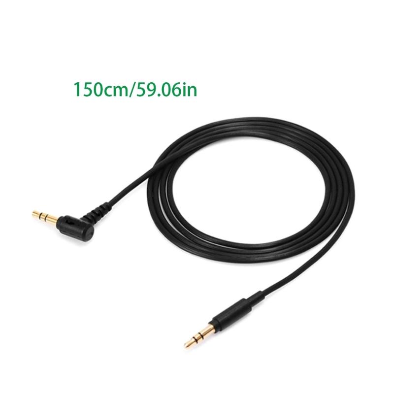 Schwarzes Headset-Verlängerungskabel für WH1000XM3 1000XM4 Kopfhörer Super Haltbarkeit Kopfhörerkabel 59,06 Zoll