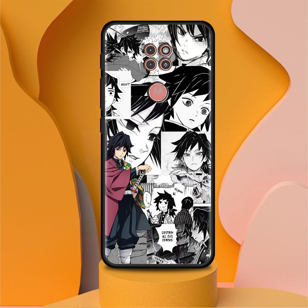 

Черный роскошный чехол для Motorola G30 G60 G50 G22 G200 G9 G8 Play Power One Fusion Plus Edge 20 Fundas, чехол Kimetsu Demon Slayer Moto G Stylus
