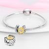 Silver S925 Lucky Charms Colorful Four-leaf Clover Horseshoe Beads Fit Original Bracelets for Women Party Fine Gifts DIY
