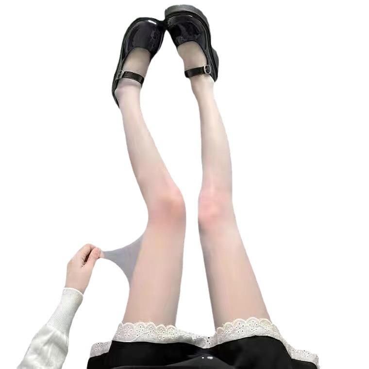 Ženy Sexy punčocháče Léto Černá Bílé Punčochy Vysoký Pas Lolita Punčocháče Stehna Vysoké Anime Cosplay Kostýmy Příslušenství