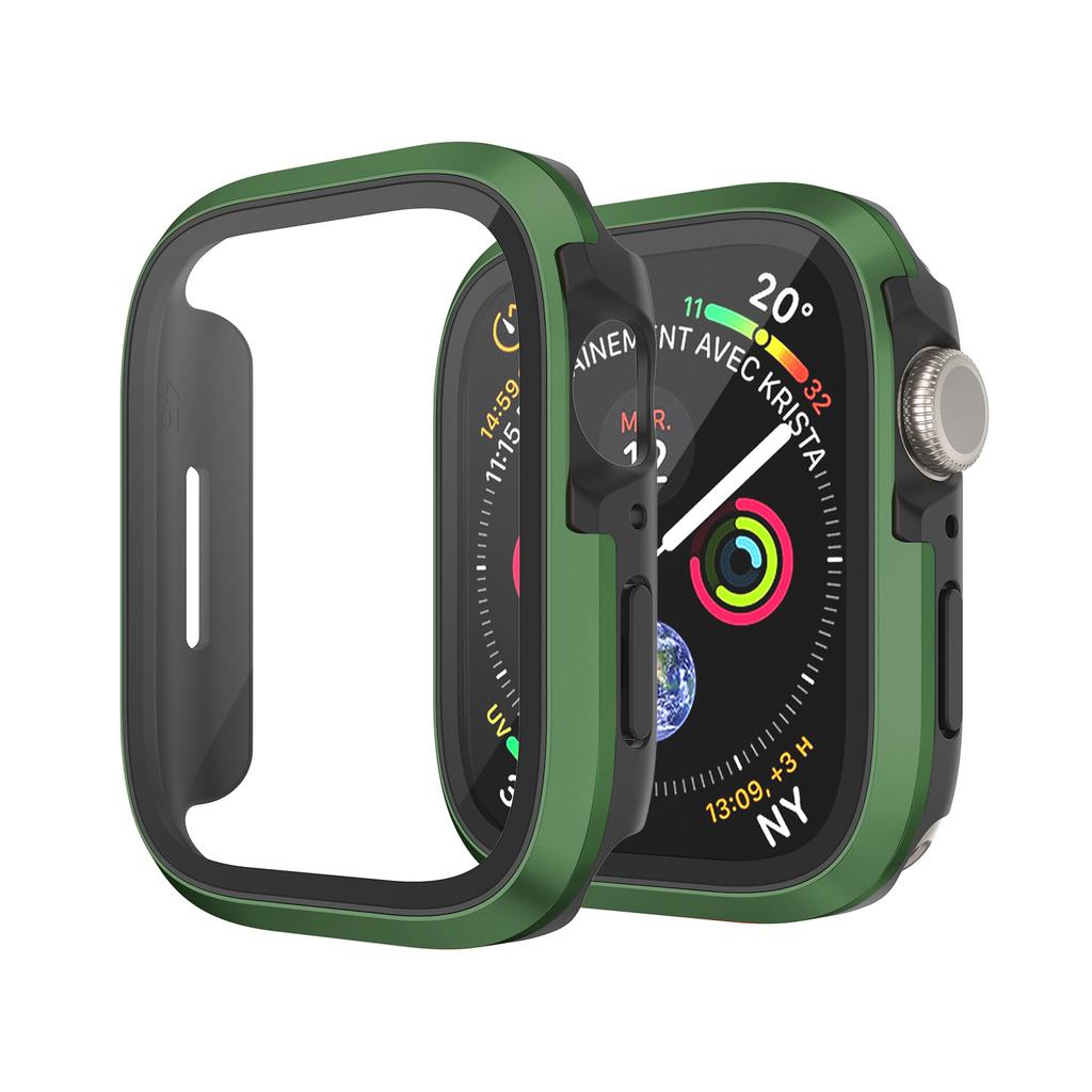 Applicable to Apple watchS11/1/1/1 Apple Watch case film integrated metal frame anti-drop protective case