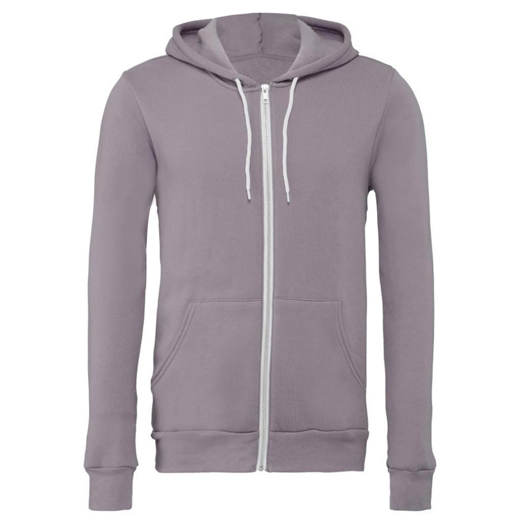 Canvas Unixex Zip-up Polycotton Fleece Hooded Sweatshirt / Hoodie