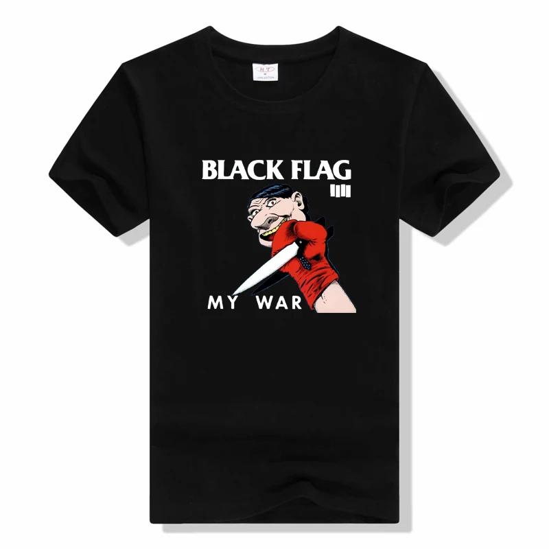 Black Flag T-shirt fashion Punk Rock Band Henry Rollins Tshirt Summer O-Neck Short Sleeve tops t shirt