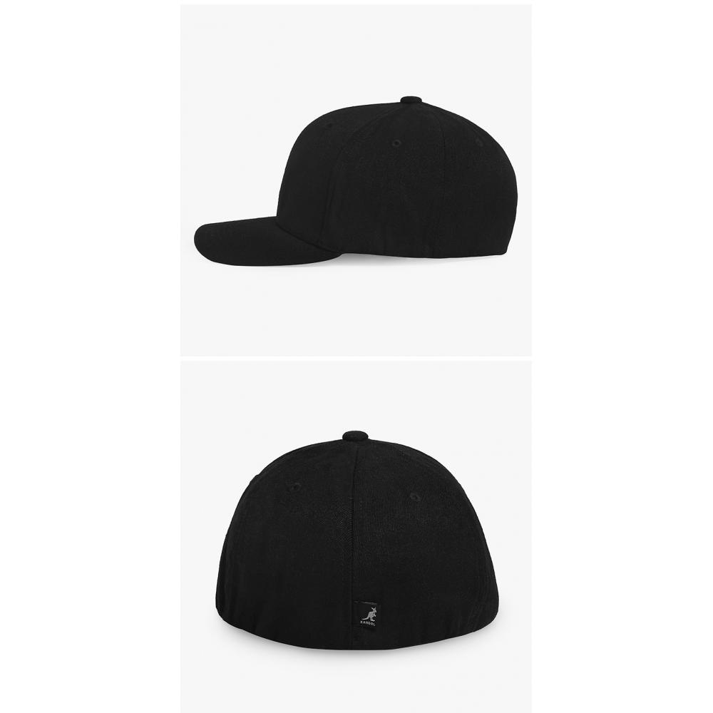 Kangol 8650bc Black Flex Fit Wool Ball Cap