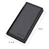 New PU Leather Long Wallet Multiple Slots Thin Card Holder Card Bag Men