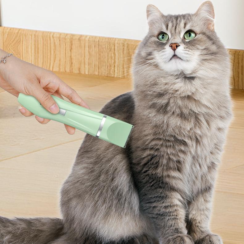 Pet Shaver, Dog and Cat Hair Removal Electric Push Clipper, Four In One Foot Shaving Electric Set, Trimming and Beauty Set Tool