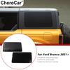 2PCS Exterior Rear Window Sticker Decal Trim  Fit for Bronco + Full Black