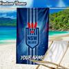 Custom Name NSW Blues Beach Towel - Soft, Ultra-Absorbent Microfiber, Lightweight, Perfect for Beach, Parties, Travel, Camping