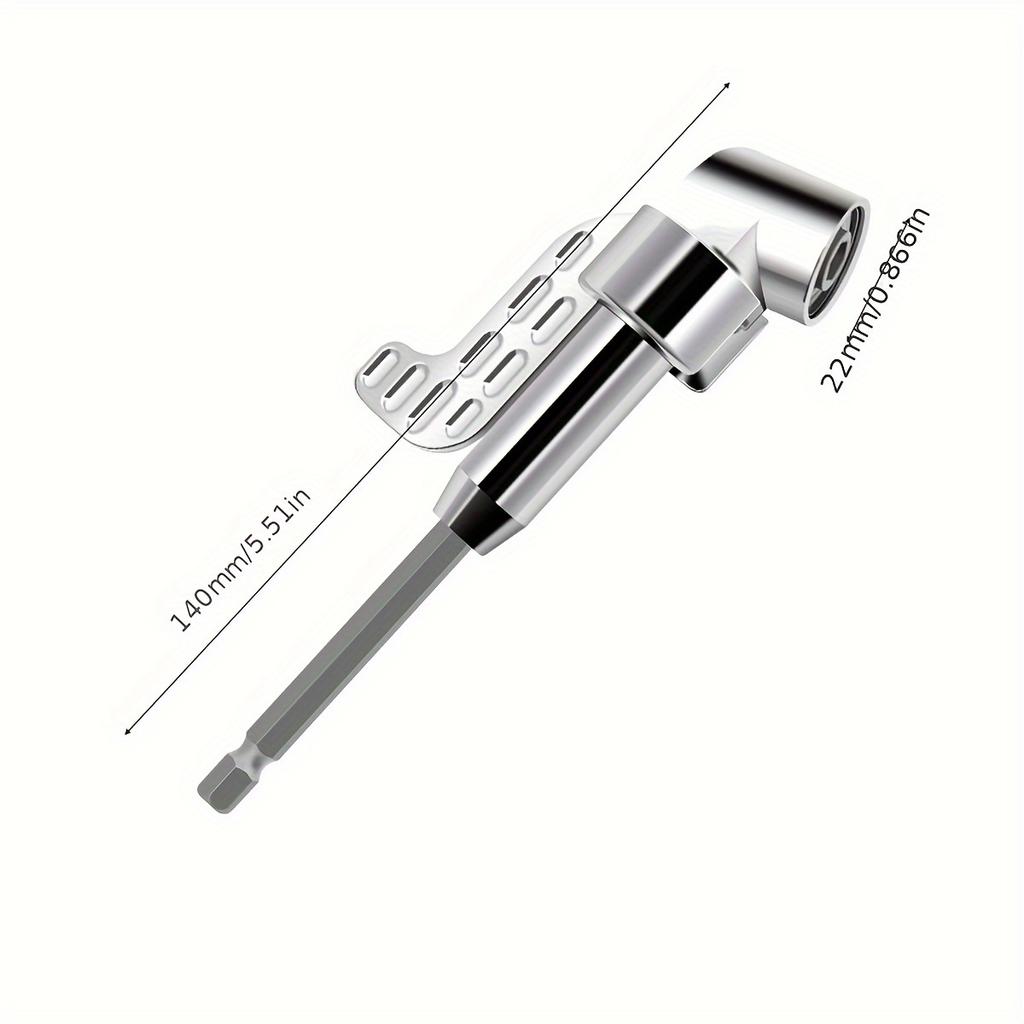 1pc Right Angle Drill 105 Degree Right Angle Driver Angle Extension Power Screwdriver Drill Attachment 1/4inch Hex Bit Drill Bit