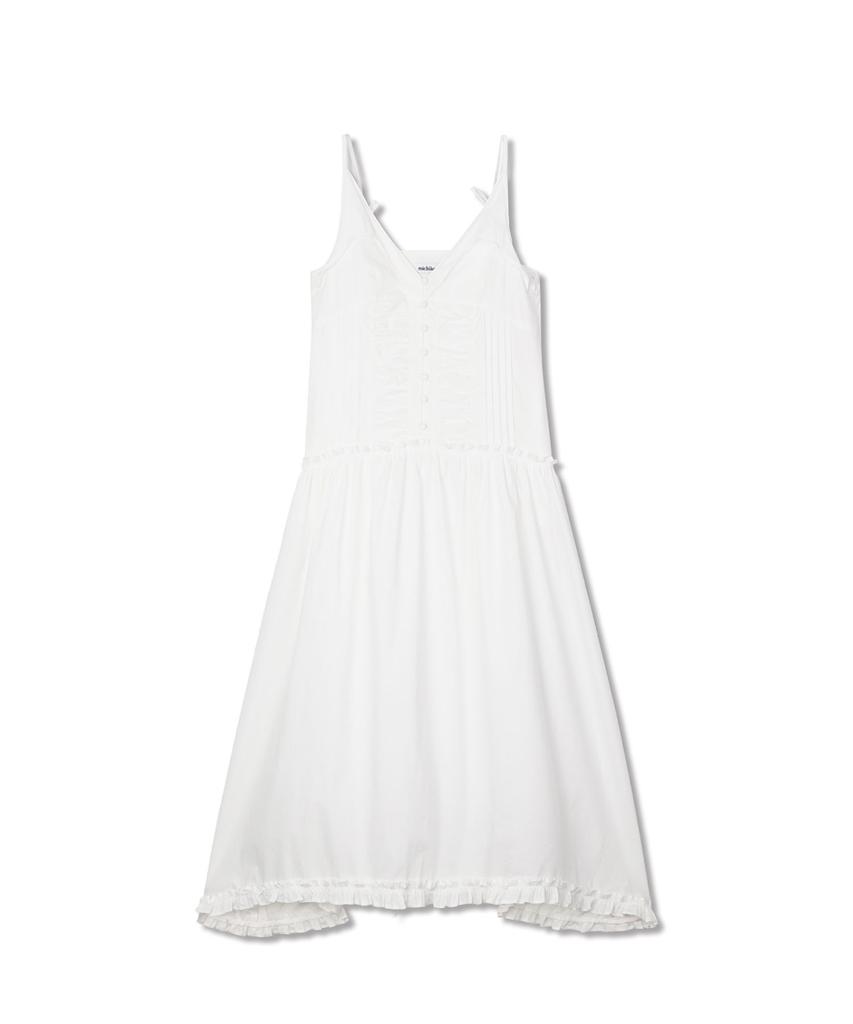 Michikoleondeonkosino Asymmetrical Frill Dress White
