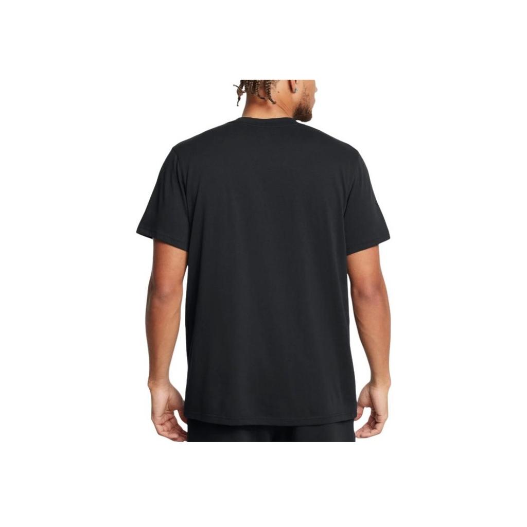 Under Armour Curry Trend Comfortable Soft Round Neck Pullover Short Sleeve Breathable T-Shirt Men Tops Black 1387108-001