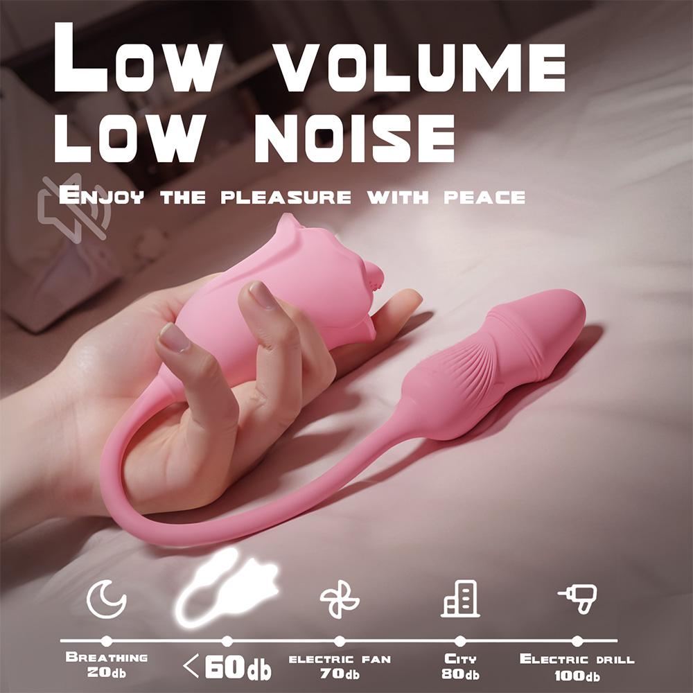 Bod G 2 v 1 Výkonný masážní přístroj s dvojitou stimulací klitorisu Sání Vibrační Dámské Masturbační Hračky Produkty pro dospělé