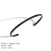 EMANCO Multi-Color Stainless Steel Cuff Bracelets Minimalist Style Geometric Elements Versatile Fashion Men's Jewelry