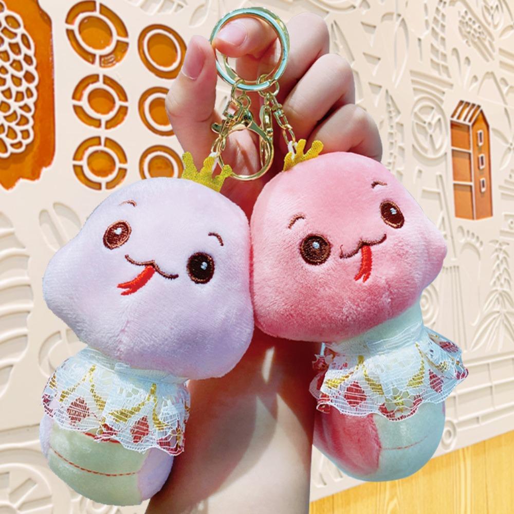 

Плюшевый мультяшный змея брелок кружево мультяшное животное кулон мода новогодний брелок дети Style1