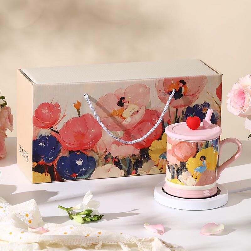 SX Flower Girl Elegant Glass Warm Cup