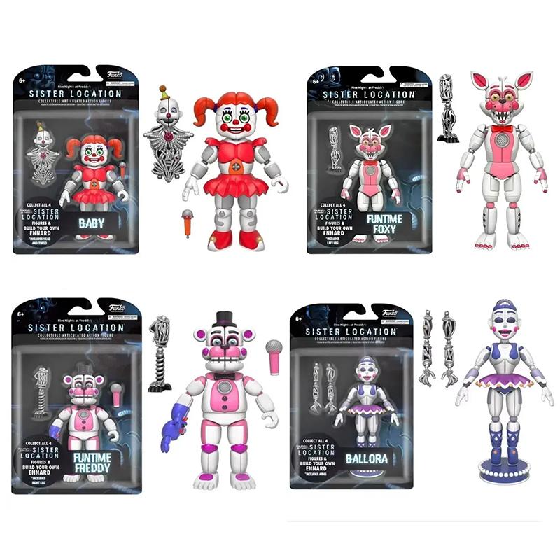 Fnaf Bear Midnight Harem Five Nights Joint Movable Detachable Game Action Figure At Five Nights Security Breach Miniature Kids Plaything
