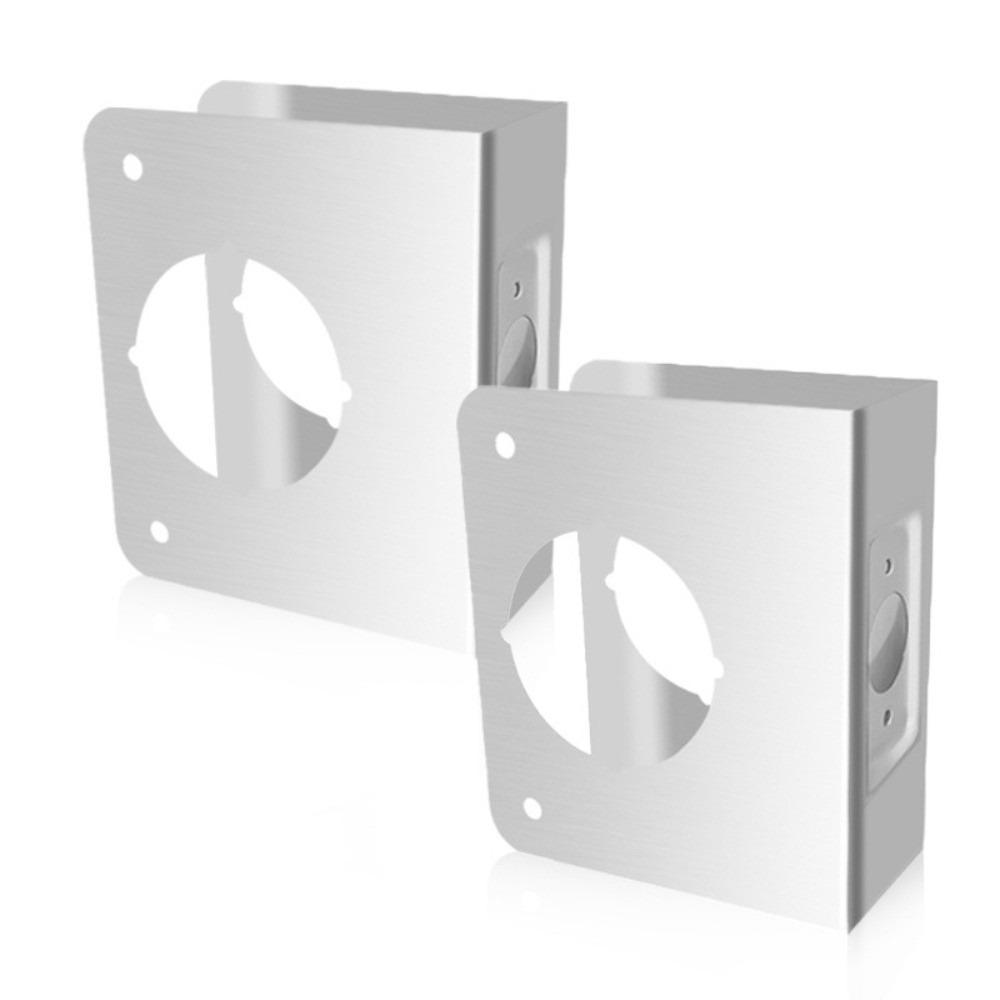 Heavy Duty Door Repair Plate Stainless Steel Lock Slot Accessories  for 1-3/4-inch Thick Door