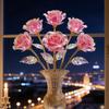 Artificial Pink Preserved Roses Timeless Home Decor Gift for Holidays & Every Day