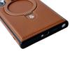 For Samsung Galaxy S25 Ultra Magnetic Case Kickstand TPU + PU Leather Anti Drop Phone Cover