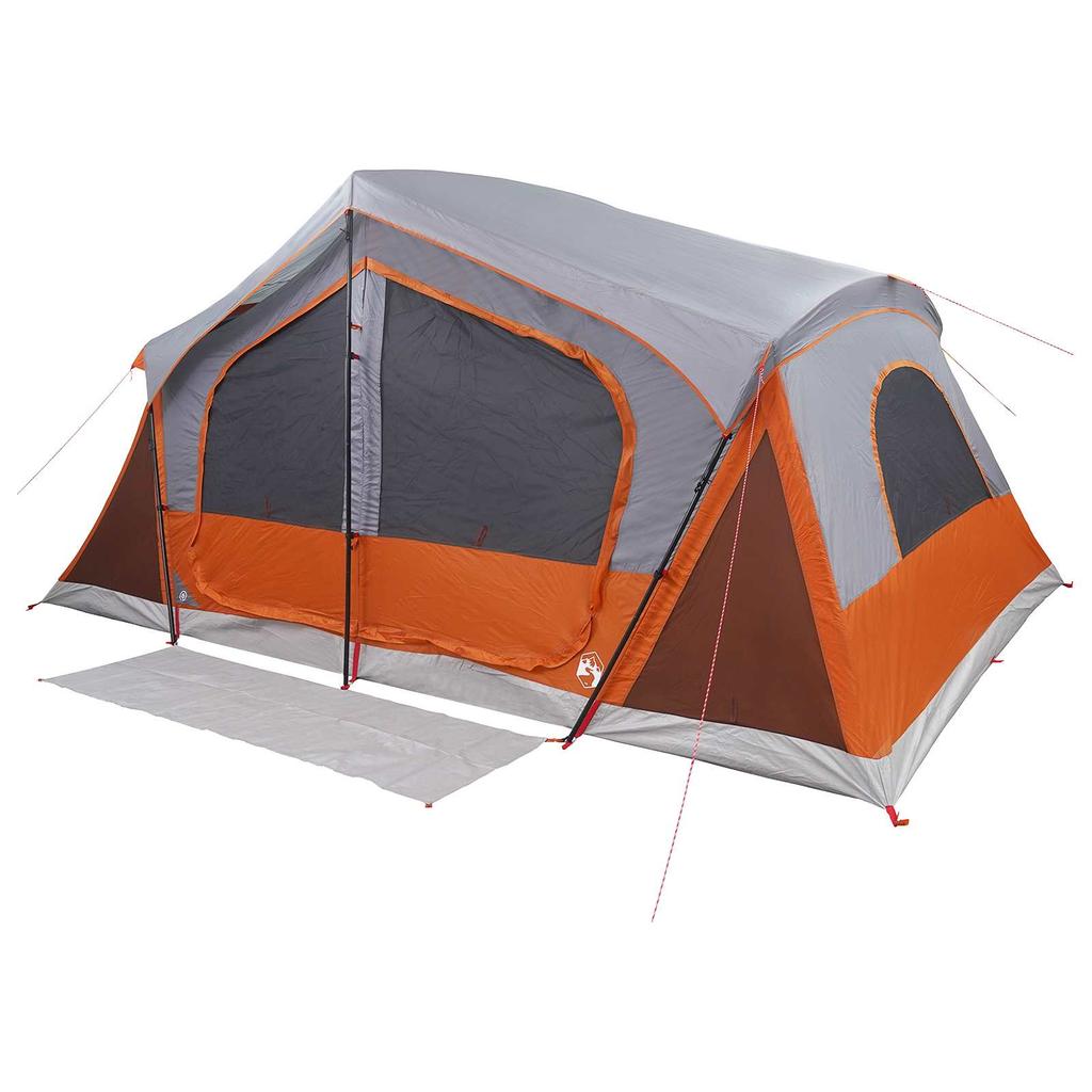 Cabin Tent with Roof Gray and Orange 480 x 273 x 205 cm