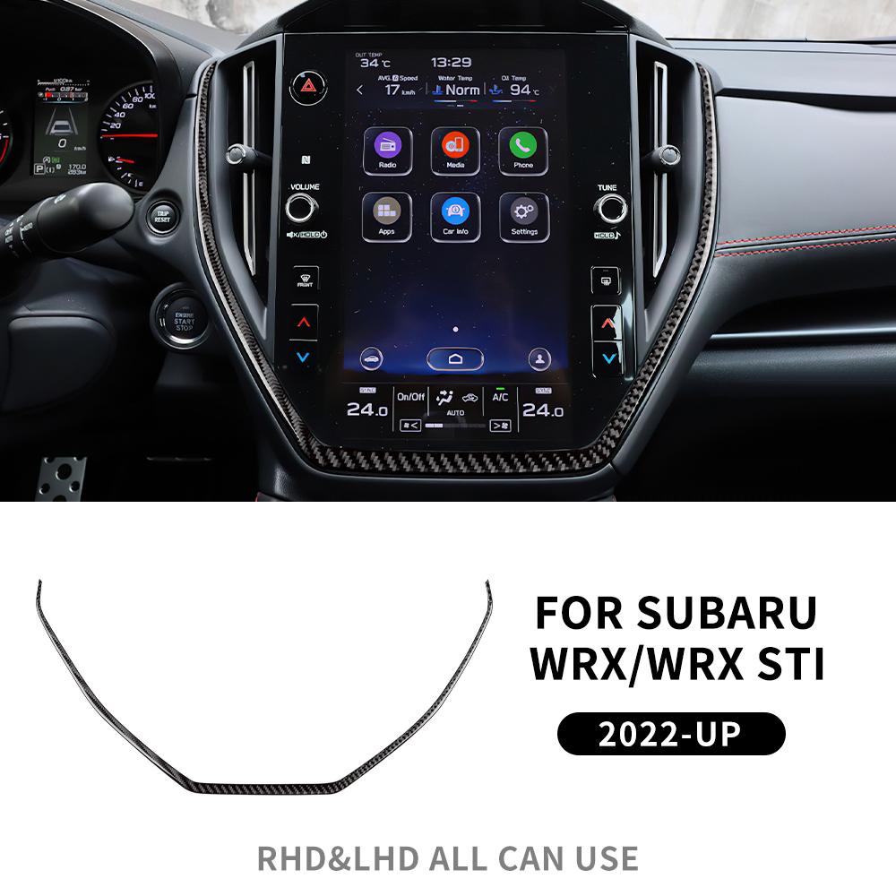 For Subaru WRX/ WRX STI 2025 2025 2025 Real Soft Carbon Fiber LHD RHD Accessories Central Control Navigation Frame Interior Trim