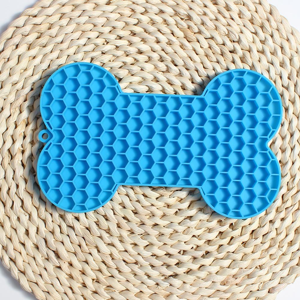 Silicone Pet Licking Pad With Suction Square Round Lick Mat Cat Dog Slow Food Bowl Dogs Slow Feeder Pet Supplies