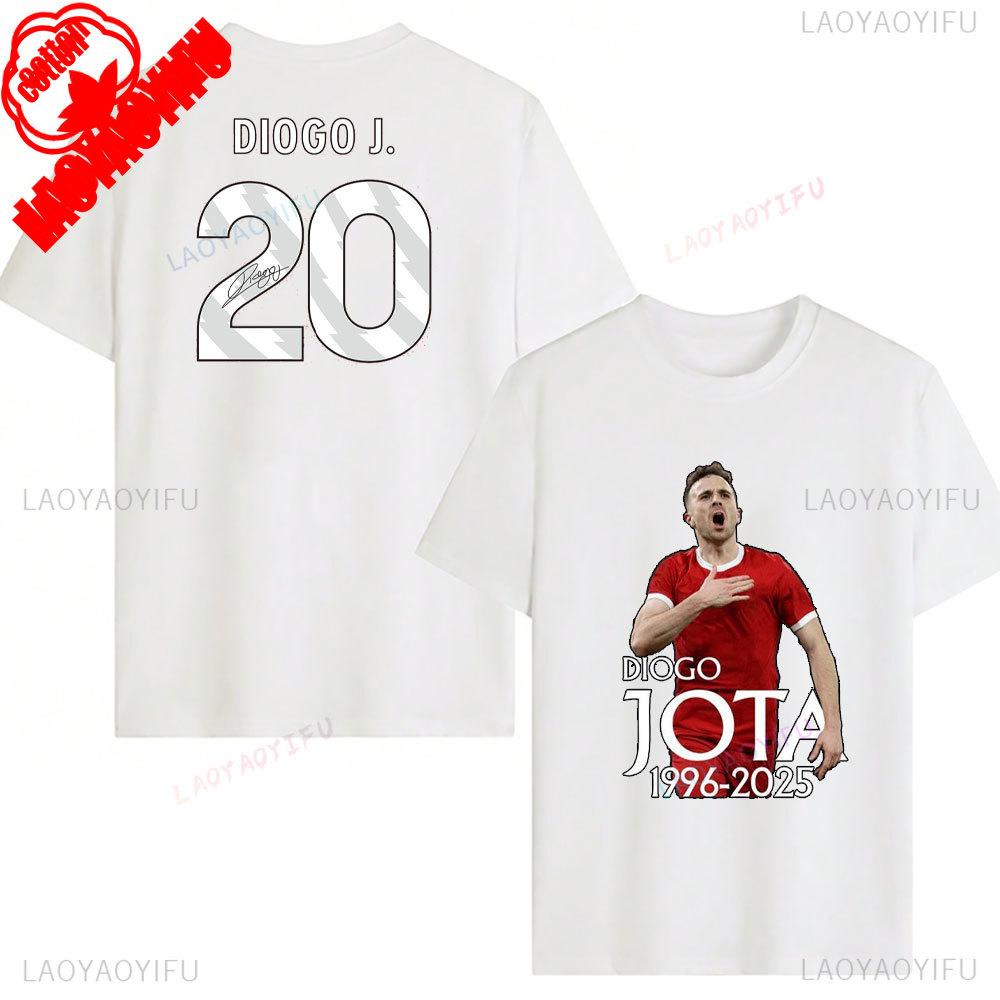 RIP Diogo Jota Tričko Odpočívej v pokoji Diogo Jota Trička Pocta fotbalové legendě Tričko 1996-2025 Pamětní tričko Dárek pro fanouška Bavlněná trička