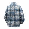 MEDE Men's Plaid Long Sleeve Tie-Dye Shirt