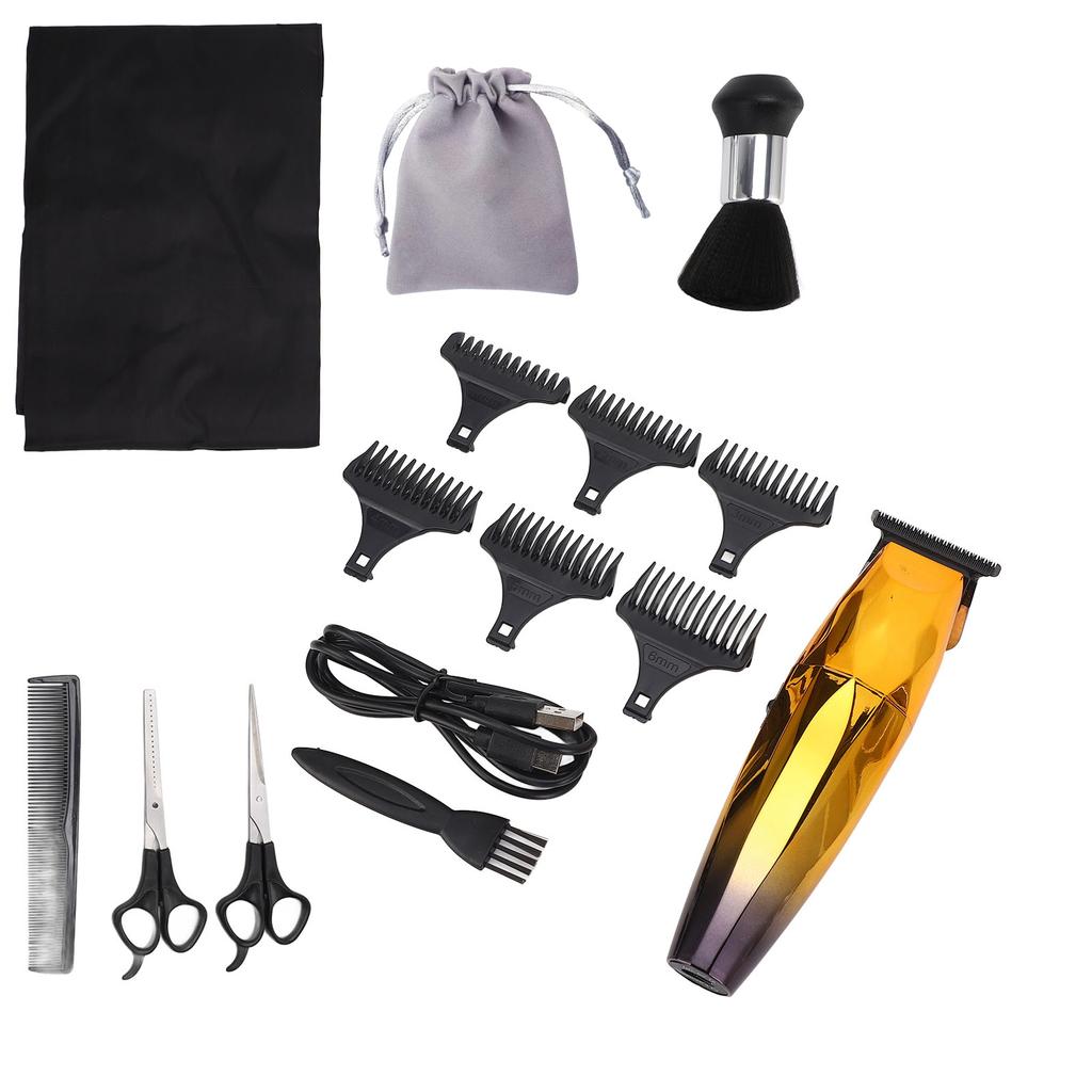 Electric Hair Clipper Men Grooming Kit Type C Charging 1500mAh Battery Cordless Hair Clipper for Men