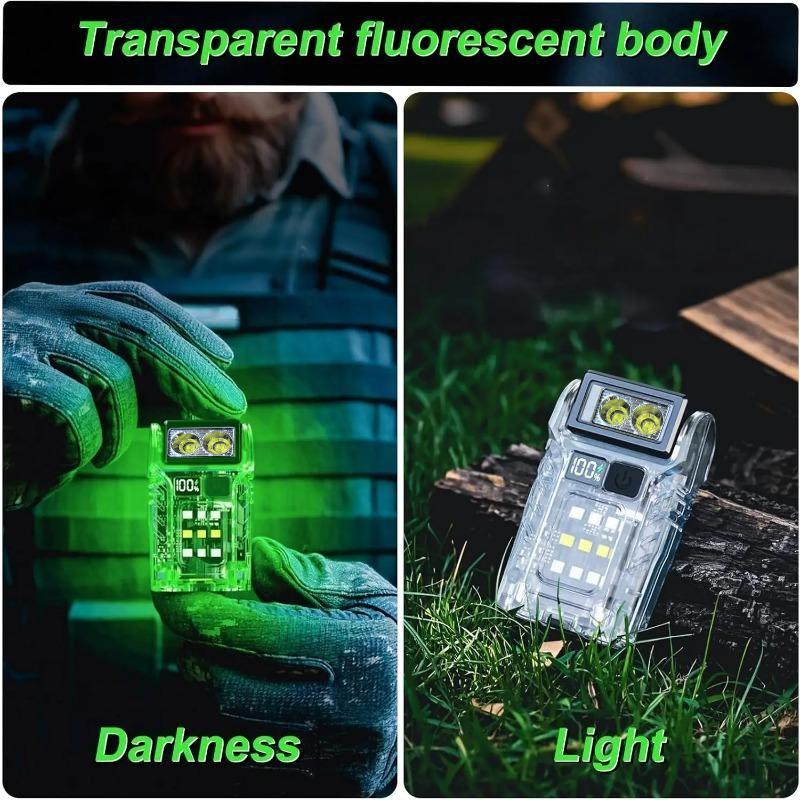 Nabíjateľné vreckové LED svietidlo Mini EDC svetlo Baterka Magnetické pracovné svetlo pre vonkajšie kempovanie Núdzové použitie a každodenné nosenie