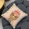 SSarah Kay Cute Square Cushion Pillow Case Sofa  BedroomLiving Room Backrest Multiple Sizes Washable Covers