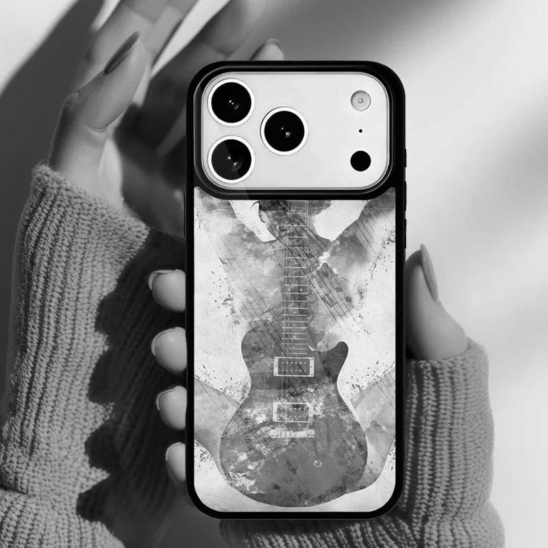 Guitar Instrument Music Phone Case for iPhone 17 16 15 14 13 Pro Max Back Cover for 12 11 Pro Coque