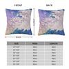 Unicorns In The Sea Pillowcase Polyester Linen Velvet Pattern Zip Decor Pillow Case Home Cushion Cover