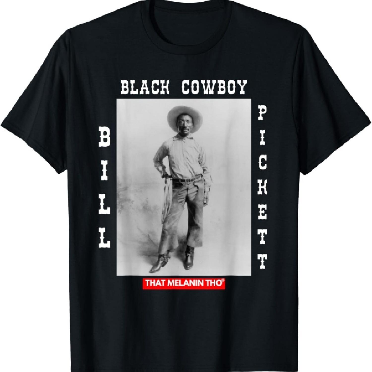 

Black Cowboy Bill Pickett Cowboy African American History T-Shirt S