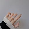 Su Chuang S925 Sterling Silver Heart Ring - Niche Design, Cold Style Texture, Light Luxury, High-End Index Finger Ring for Women.
