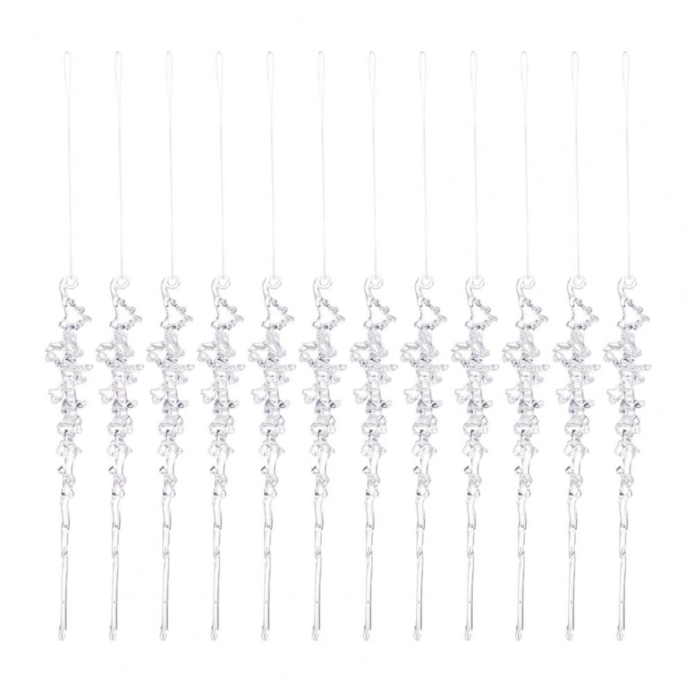 Изысканные рождественские украшения, украшения для рождественской елки, элегантные рождественские сосульки для подвесного декора