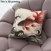 Chinese Style Koi Fish Print Throw Pillow Covers Pattern Cushion Cover Suitable For Sofa Bedroom Car Pillow Cover
