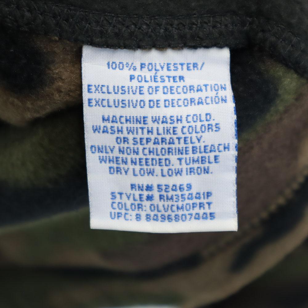 STARTER 90s Old Camouflage Pattern Long Sleeve Half Zip Fleece Jacket Men's Used