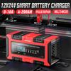 10A 12V/24V Smart Charger Maintainer Car and Motorcycle Battery Charging Unit for Auto Motorcycle Lead-Acid AGM GEL Batteries
