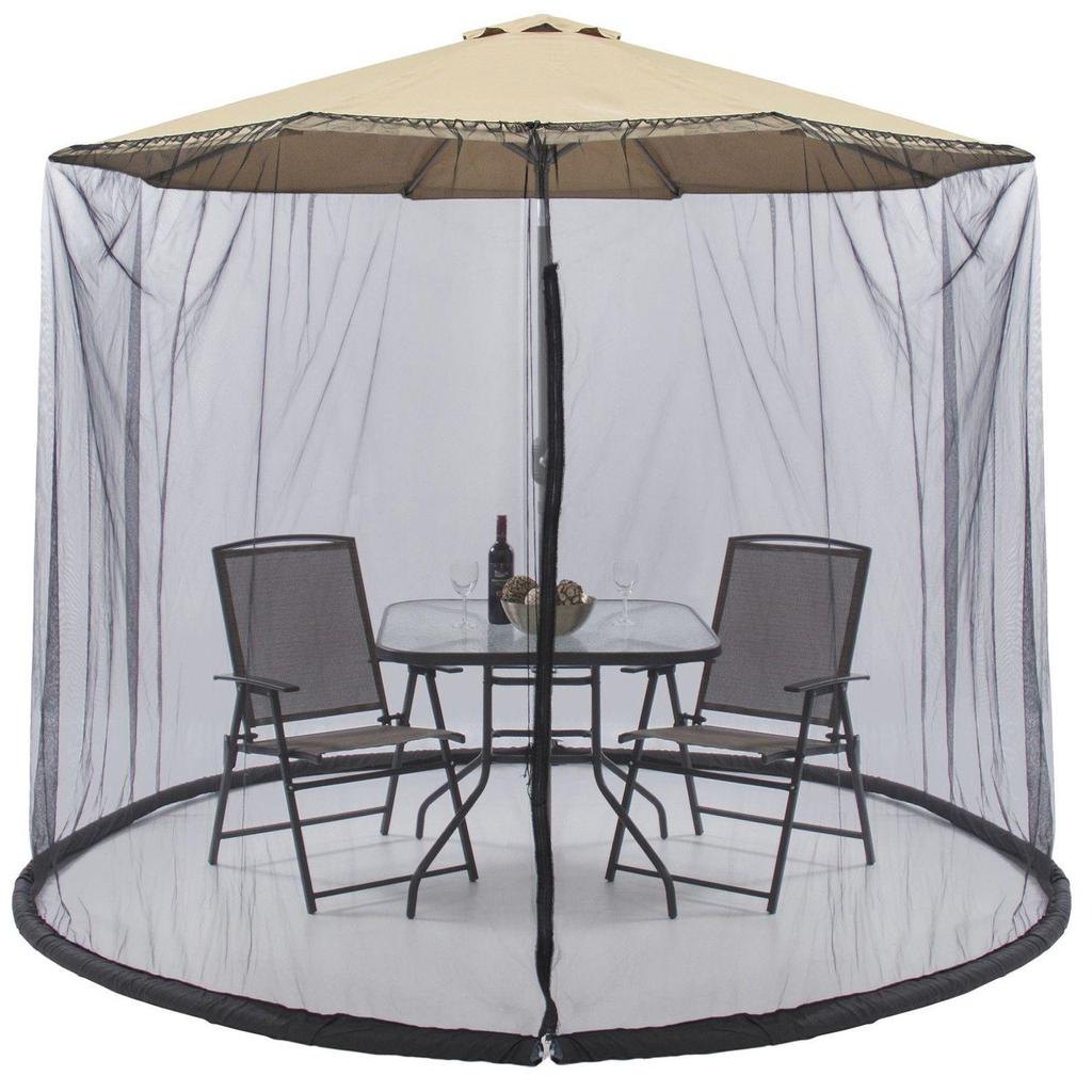 Outdoor Umbrella Table Screen Picnic Net Cover 300 * 230cm (only Mosquito Net, Excluding Umbrella)